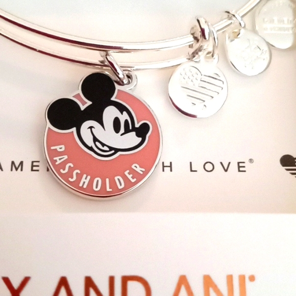 ALEX AND ANI/DISNEY PINK PASSHOLDER BRACELET - Picture 2 of 5